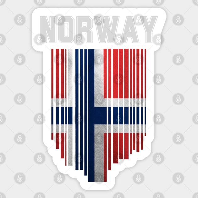 Norway flag, norwegian flag Sticker by eka123